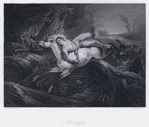マゼッパ（彫刻 作： Antoine Charles Horace Vernet