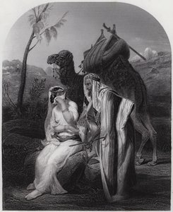 イサクのプレゼントを受け取るレベッカ（彫刻 作： Antoine Charles Horace Vernet