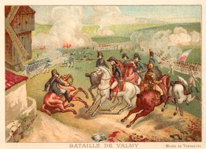 フランス、ヴァルミーの戦い、1792年（クロモリト） 作： Antoine Charles Horace Vernet