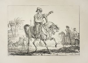 マメルック首長、1817年頃 作： Antoine Charles Horace Vernet