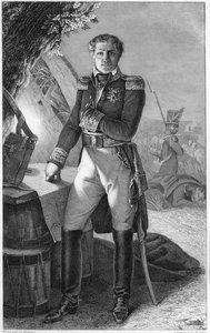Laurent de Gouvion Saint-Cyr（1764-1830）、Marquis de Gouvion、Marshal of Franceの肖像 作： Antoine Charles Horace Vernet