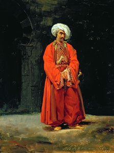 1818年の東洋人の肖像 作： Antoine Charles Horace Vernet