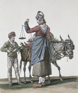 桜売り 作： Antoine Charles Horace Vernet