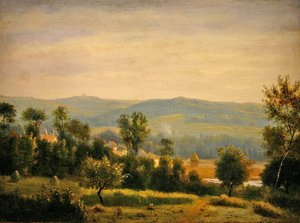 朝の風景（油彩・パネル） 作： Antoine Chintreuil