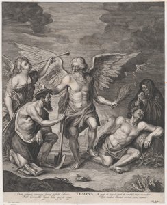時間は雇用を締めくくり、怠惰を罰します。 1650-77。 作： Antoine Couchet