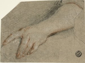 手の指差しと前腕 作： Antoine Coypel