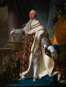 戴冠式の衣装を着たルイ16世 作： Antoine François Callet