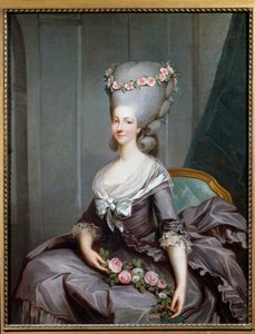 ランバルの王女、マリー・テレーズ・ルイーズ・ド・サヴォワ・カリニャンの肖像 作： Antoine François Callet