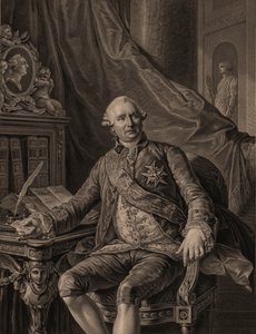 チャールズグラビエ、ヴェルジェンヌの伯爵1717-1787、1774年。 作： Antoine François Callet