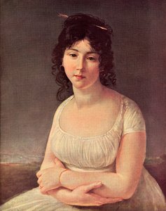 1797年、23歳のプシエルグ夫人（プリント） 作： Antoine Jean (after) Gros