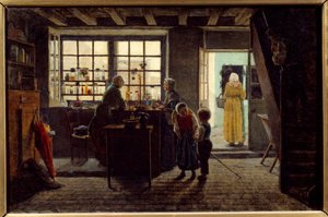 店舗内装画 アントワーヌ・ジャン・ベール（1830-1918） 1859年 リヨン、ボザール美術館 作： Antoine Jean Bail