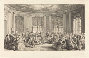 コンサート 作： Antoine Jean Duclos after Augustin de Saint Aubin
