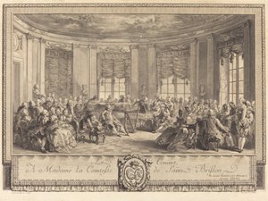 コンサート 作： Antoine Jean Duclos after Augustin de Saint Aubin