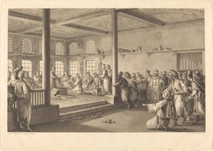 Hassan-Tchousch-OglouでのChoiseul-Gouffierのレセプション 作： Antoine Jean Duclos after Jean Michel Moreau
