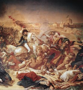 アブキールの戦い、オスマン軍と戦うムラト将軍、細部（1806年、油彩・キャンバス 作： Antoine Jean Gros