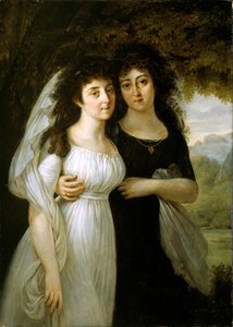 メストル姉妹の肖像、1796 年。 作： Antoine Jean Gros