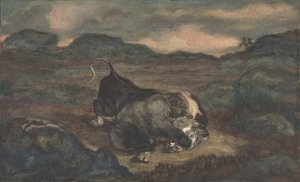 ベアキリングブル、1810-75。 作： Antoine Louis Barye