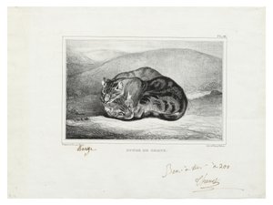 猫の研究 作： Antoine Louis Barye