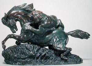 虎の威を借る馬」（ブロンズ） 作： Antoine Louis Barye