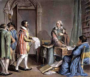 Jean Hennuyer (b.1497) リジュー司教、教区内のヒューゲノの命を救う、Rogerの刻印入り 作： Antoine Louis Francois (after) Sergent Marceau