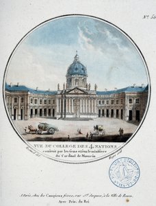 Vue du Collège des Quatre Nations (Institut de France) - 「Picturesque view of the main buildings of Paris」（Sergeant）にて 作： Antoine Louis Francois Sergent Marceau