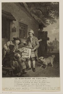 村の巡回版画商 Le Marchand de Village (オブジェクトのタイトル) 作： Antoine Louis Romanet