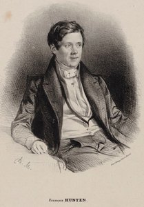 ピアニストで作曲家のフランツ・ヒュンテン1793-1878の肖像。 作： Antoine Maurin
