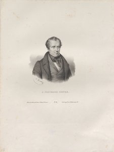 作家ジェームズ・フェニモア・クーパーの肖像 1789～1851年頃。 1840年。 作： Antoine Maurin