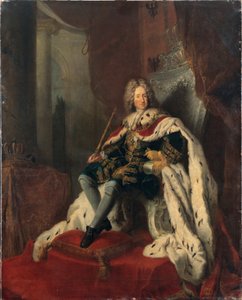 銀の玉座にいるフレデリック1世、1712年頃。 作： Antoine Pesne