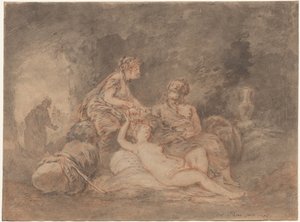 ロットと彼の娘、1756。 作： Antoine Pesne