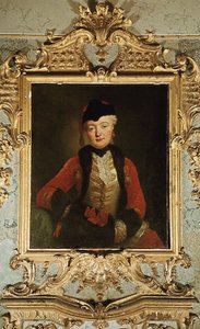 ヴィルヘルミン・ドロシー・フォン・デア・マルヴィッツ1718-1787、1739年頃の肖像 作： Antoine Pesne