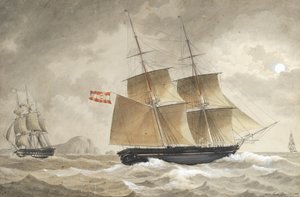マルセイユ近海のオーストリア海軍艦船