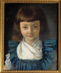 イルカの肖像、未来のルイ17世（1785年～1795年）。アントワーヌ・ヴェスティエ（1740-1824）による絵画。1792年頃。 作： Antoine Vestier
