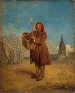 「マーモット」としても知られるマーモットのサボヤード 作： Jean Antoine Watteau