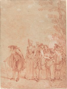 結婚式の行列 作： Antoine Watteau
