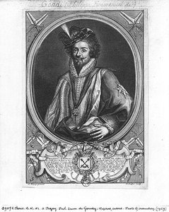 フィリップ・エマニュエル・デ・ゴンディ（1581-1662）クロード・デュフロ（1665-1727）によって彫刻されたベルアイル侯爵 作： Antoine after Pezey