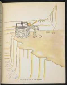 アントワーヌ・ド・サン＝テグジュペリ作『小公子』より「井戸の小公子」の挿絵 作： Antoine de Saint Exupery