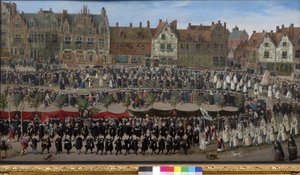 ブリュッセルのサブロン少女の行列、1635年頃 作： Antoine or Anthonis Sallaert