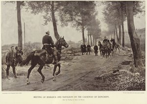 ドンチェリーの土手道でのビスマルクとナポレオンの会合 作： Anton Alexander von Werner