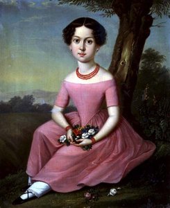 若い女の子の肖像 作： Anton Ferenz
