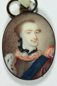 アドルフ・フレデリック4世 メクレンブルク＝ストレリッツ公爵（エナメル質 作： Anton Friedrich (attr.to) Koenig