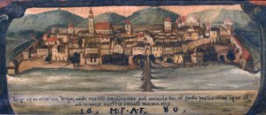 スロベニア語：1861年頃のマリボル 作： アントン・グヴァイク