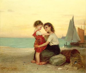 1871年の海辺の姉妹