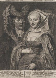 聖ピピン1世と娘の聖ベッガ、1732年。 作： Anton Joseph von Prenner
