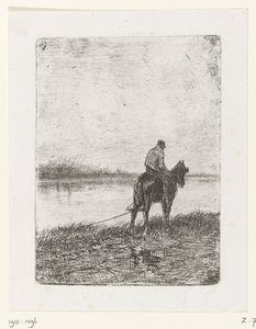 曳舟道 作： Anton Mauve