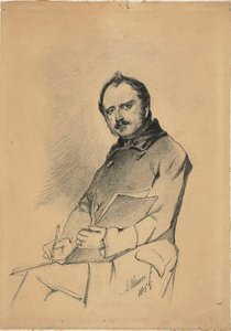 書いている男の肖像 作： Anton Mauve