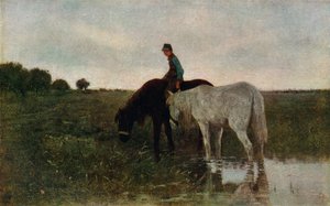 散水馬、1871年、1913年 作： Anton Mauve