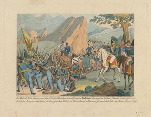 バルカン半島を横断するグラーフ・イワン・イワノビッチ・ディービッチの軍隊