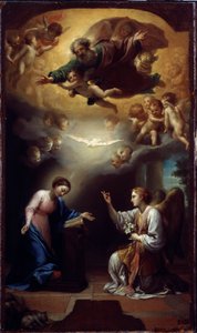 受胎告知」1767年頃（油彩・キャンバス 作： Anton Raphael Mengs