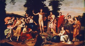 アポロと三美神、1750〜60年頃 作： Anton Raphael Mengs